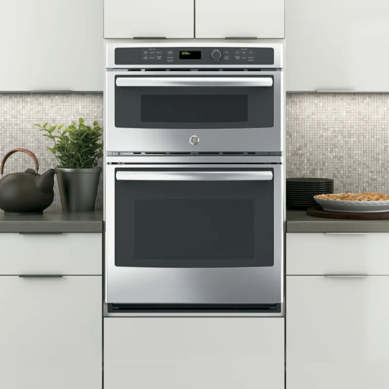 27" Self-Cleaning Electric Wall Oven with Built-In Microwave