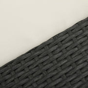 8-Piece Wicker Outdoor Patio Sectional Seating Set with White Cushions